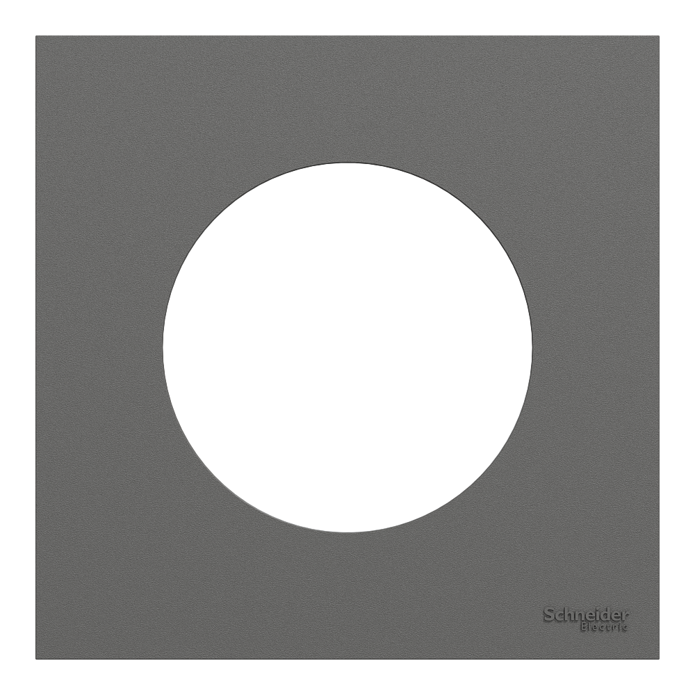 Odace plaque 1 poste gris basalte